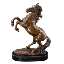 Небольшой размер Античная Литая Бронзовая медная художественная металлическая абстрактная скульптура для украшения статуя лошади скульптура для продажи