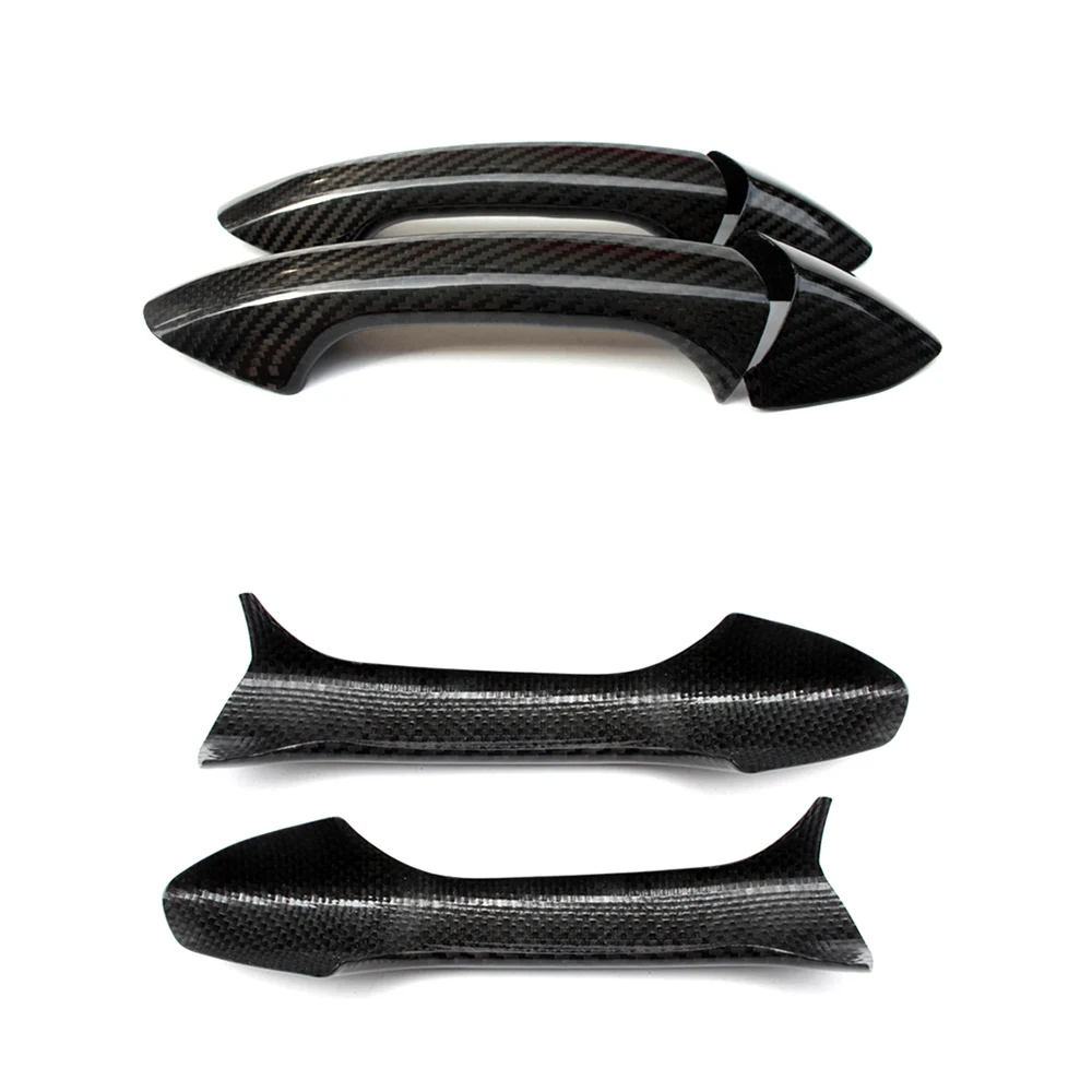 For Mercedes-Benz C S E CLS Class W204 W205 C205 W207 W218 C63 E63 S63 AMG Not for G class Door Handle Cover Trim Carbon Fiber