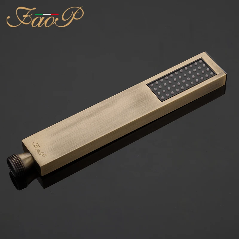 FAOP Shower faucets gold bathroom shower sets waterfall shower heads faucet for bathroom mixer luxury rainfall faucets