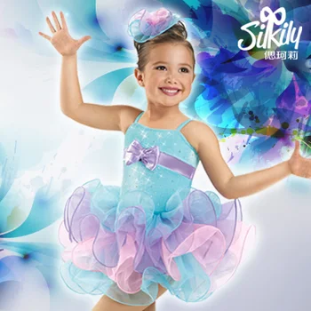 

Children's Day Performance Dress Girls Performance Dress Pupils Kindergarten Dance Dress Yarn Skirt