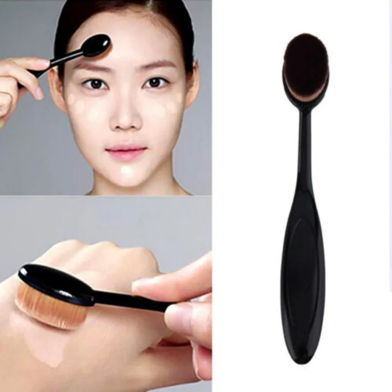 

Professional Make Up Brush Foundation Powder Brush Conceler Toothbrush Oval Shape Makeup Brushes Brochas Maquillaj Beauty Tool