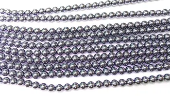 

Genuine Teyaheytz Magnetic gemstone round ball gunmetal jewelry beads 4-12mm full strand