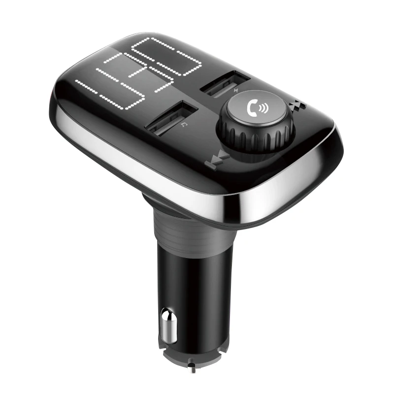 

2018 FM Transmitter Bluetooth Car Kit MP3 Player Dual USB 3.4A LED Voltage Display Car Charger CSL88