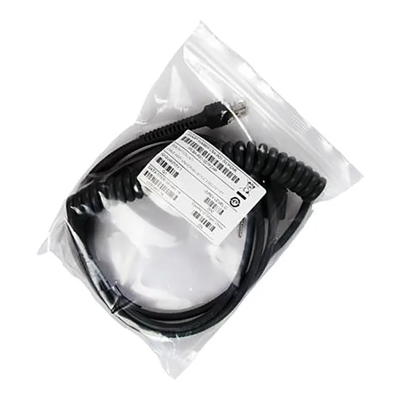 

New LS2208 Scanner 3M RS232 Com Coiled Cable For Motorola Symbol LS2208 LS4208 DS6708 Li2208 Barcode scanner Reader