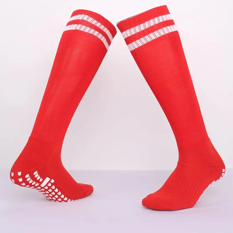 1 Pair Cotton Long Soccer Socks Non slip Football Stockings Cycling