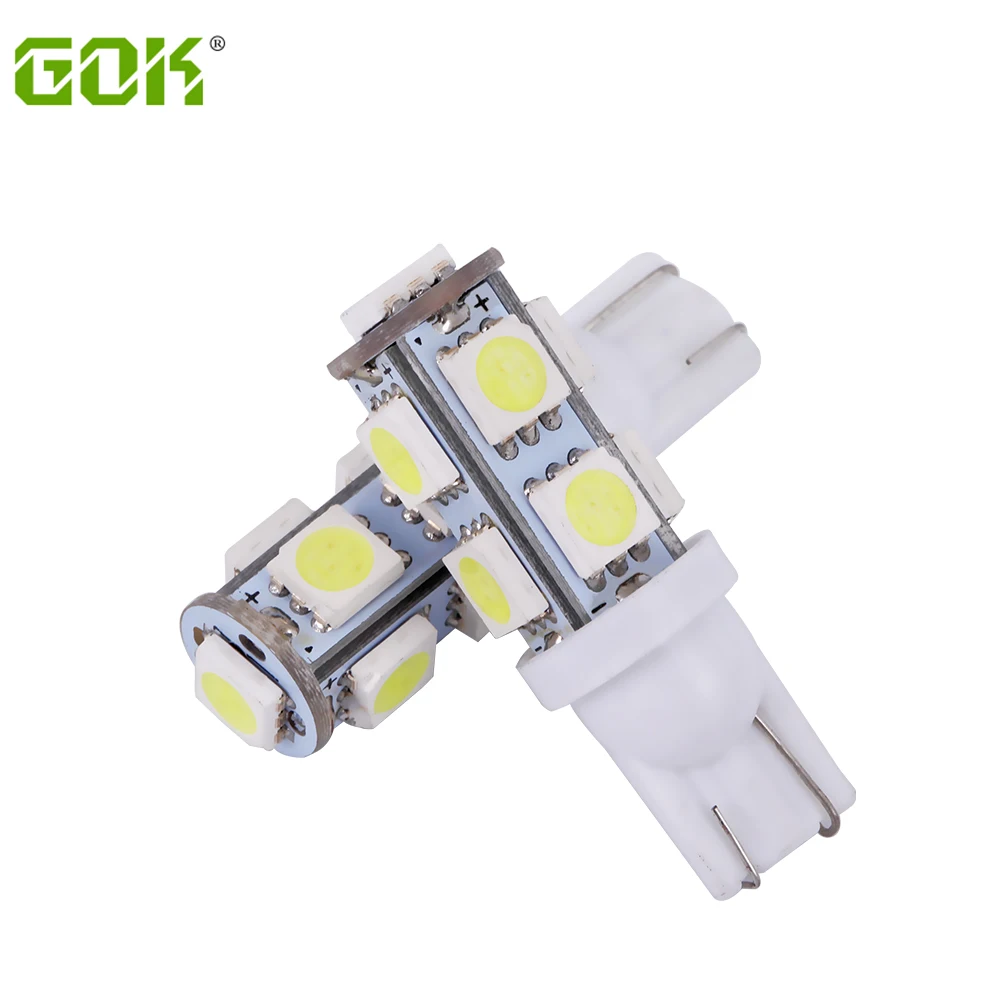 100 шт. T10 9 светодиодный 5050 smd автомобиля 194 168 192 W5W светодиодный t10 9smd автомобильные лампы лампа с клиновидным цоколем светодиодный внутренний свет авто-Стайлинг