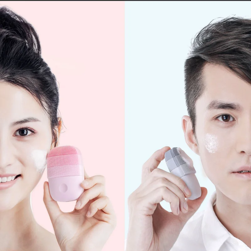 Xiaomi Youpin inFace электрическая глубокая Чистящая Щетка массажная Соник для мытья лица IPX7 водонепроницаемый силиконовый очиститель для лица