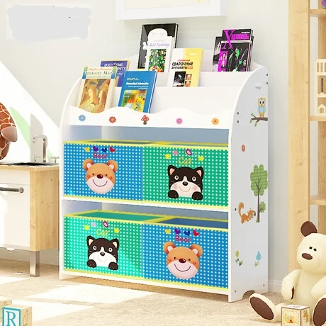 

Children Cabinet Furniture wooden bookshelf baby bookcase baby toy rack toy storage cabinet estanterias infantiles wholesale