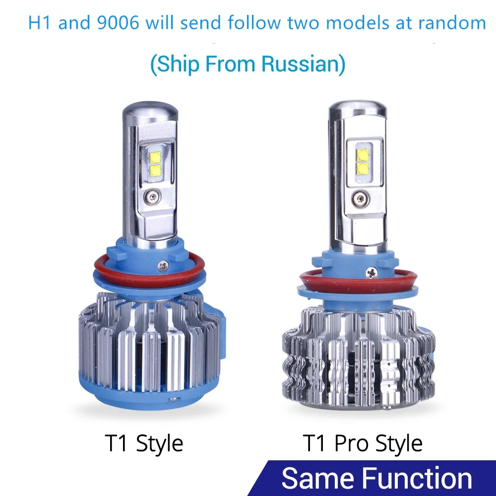 TC-X Новинка T1 Pro светодиодные лампочки LED H7 H11 H1 HB4/9006 H27 880 H4 6000К 12В LED автолампы с кулером для рефлекторных фар