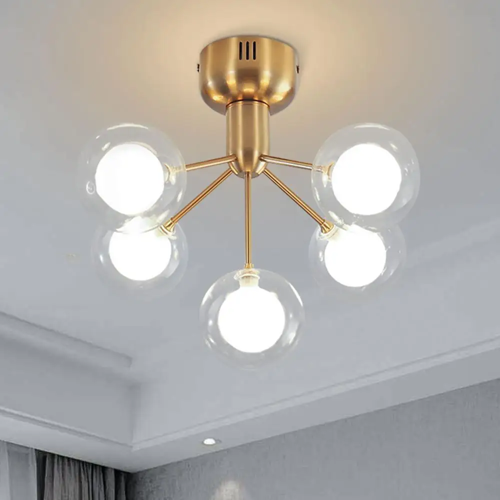 

Post Modern Gold Ceiling Lamp Bedroom Lighting Fixtures New Arrival LED Ceiling light Creative Branch Design Home Lamps