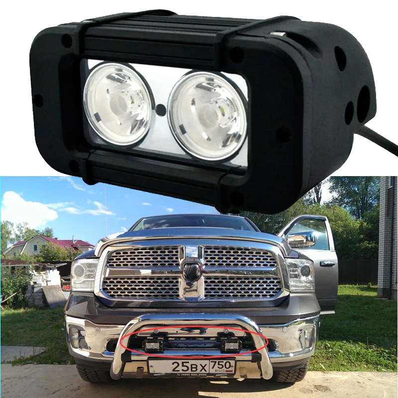 

OVOVS car accessories single row auto part 12v 20w led light bar for 4x4 offroad motorcycle off road 1Pcs