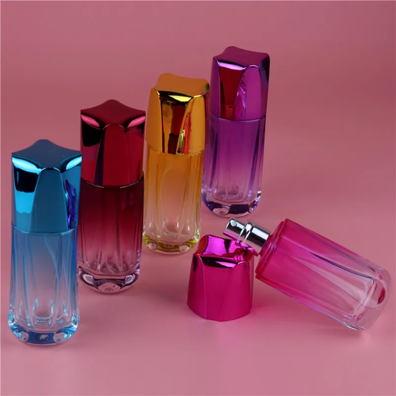 

Hot 1Pcs 50ml Rose Perfume Bottle / Glass Spray Color Empty Bottle, 30cc Empty Glass Perfume Bottles With Mist Atomizer