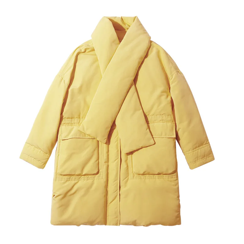 Neige D'hiver Canard Duvet La66 Lâche Grande Qualité Européenne 2019 Vêtements 90 Femmes Oversize Parka jaune Noir Taille Blanc De Porter Veste Supérieure Manteau Chapeau XTpxq8w