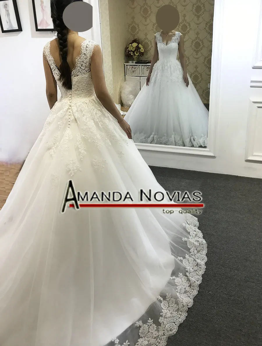 Элегантное кружевное свадебное платье vestido de festa трапециевидной формы на заказ, реальные фотографии