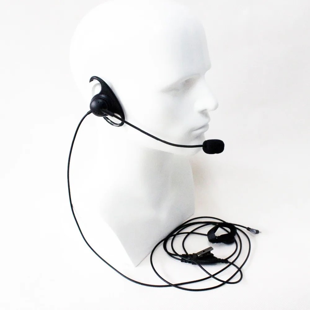

XQF Earpiece 1pin 2.5mm D-Shaped Earhook Finger PTT Mic Headset for Motorola TLKR T3/T4/T5/T6/T7 COBRA MT200 T6000 two way radio