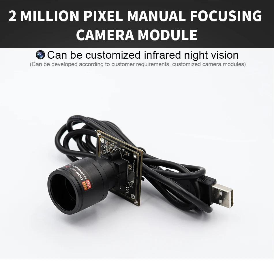 Цифровой 2 мегапиксельная HD камера видеонаблюдения с ручным зумом USB2.0 модуль веб-камеры 1920*1080P диск