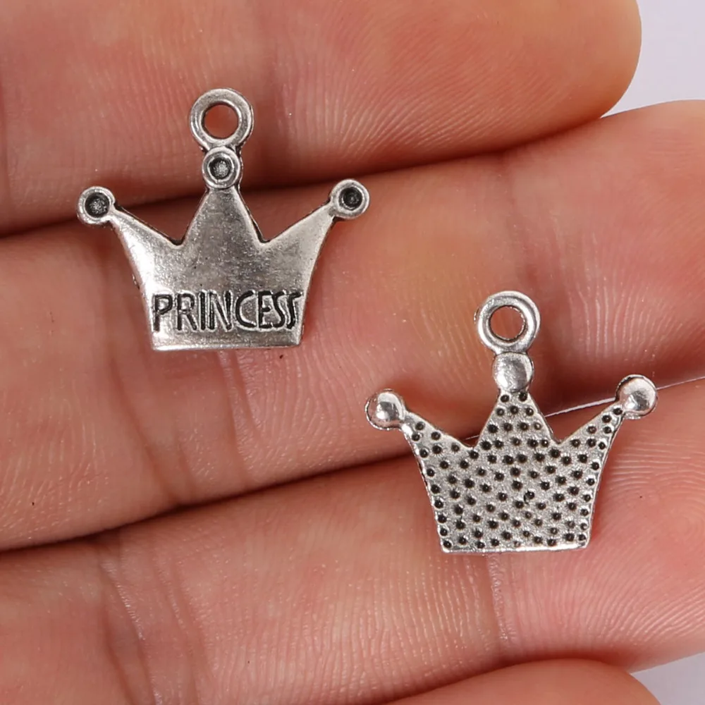 

Vintage Fashion 10pcs 19*16MM antique silver Alloy Imperial crown charms Pendant Jewelry Findings