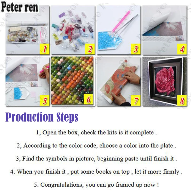 Peter ren Diamond painting cross stitch full mosaic Embroidery with diamonds Rhinestone for needlework Peter ren Diamond painting cross stitch full mosaic Embroidery with diamonds Rhinestone for needlework