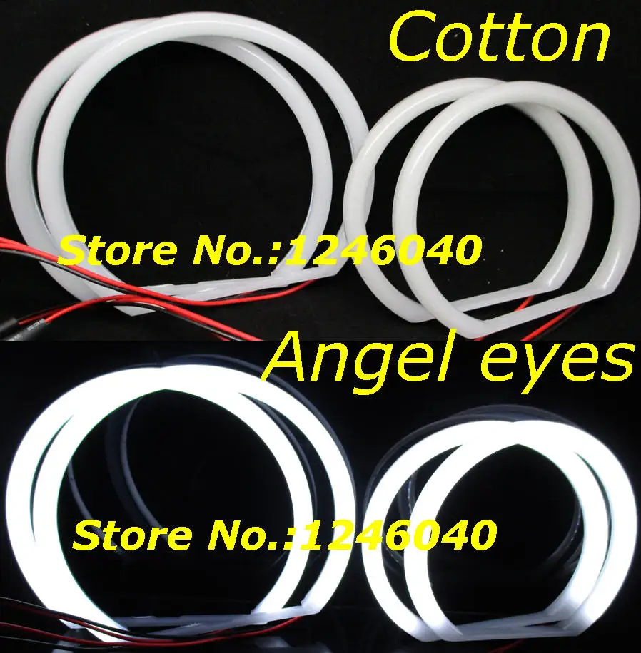 

2018 New Cotton LED Angel eyes halo ring kit DRL Light lamp for BMW E46 Compact E83 X3 2000-2010 Sedan high brightness