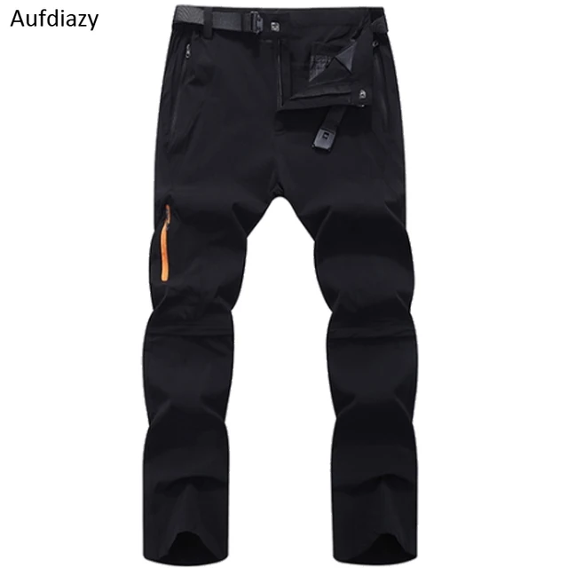 Aufdiazy Stretch Nylon Hiking Pants Men Removable Quick Dry Sport ...