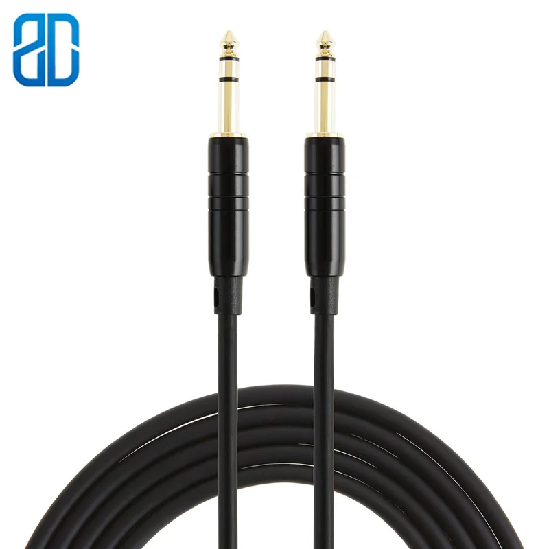 SanCableCord Canon 6,35 мм 1/4 "TRS до 6,35 мм 1/4" TRS сбалансированный стерео аудио кабель, штекер-штекер 6ft/10ft/15ft/33ft/50ft черный