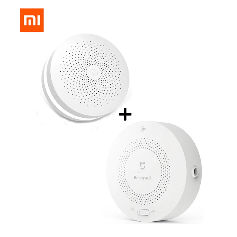 Xiaomi Mijia умная газовая сигнализация Honeywell детектор газа датчик дыма CH4 мониторинг Газа потолок Mihome приложение дистанционное управление - Цвет: Gas and gateway