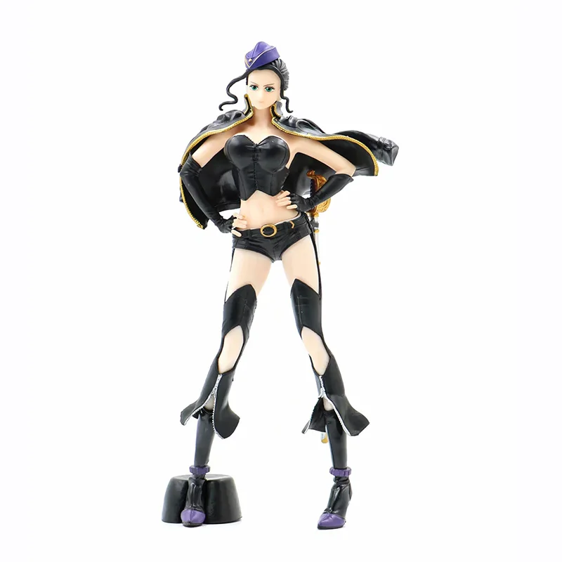 

Anime 1/7th Scale One Piece Flag Diamond Ship Black Clothes Ver. Robin Nico Action PVC Figure Toy Brinquedos 25CM