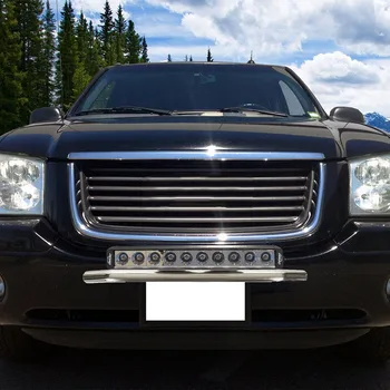 

23/Chrome Front Bumper License Plate Mount Bracket Headlight Lamp Holder For Car