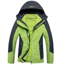 Женская зимняя флисовая куртка из двух частей для активного отдыха, спортивная теплая куртка для пешего туризма, катания на лыжах, кемпинга, Женская водонепроницаемая ветровка