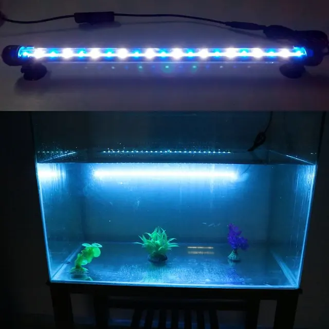 Tube Shape Waterproof Aquarium Light 5050SMD Blue & White LED Aquarium