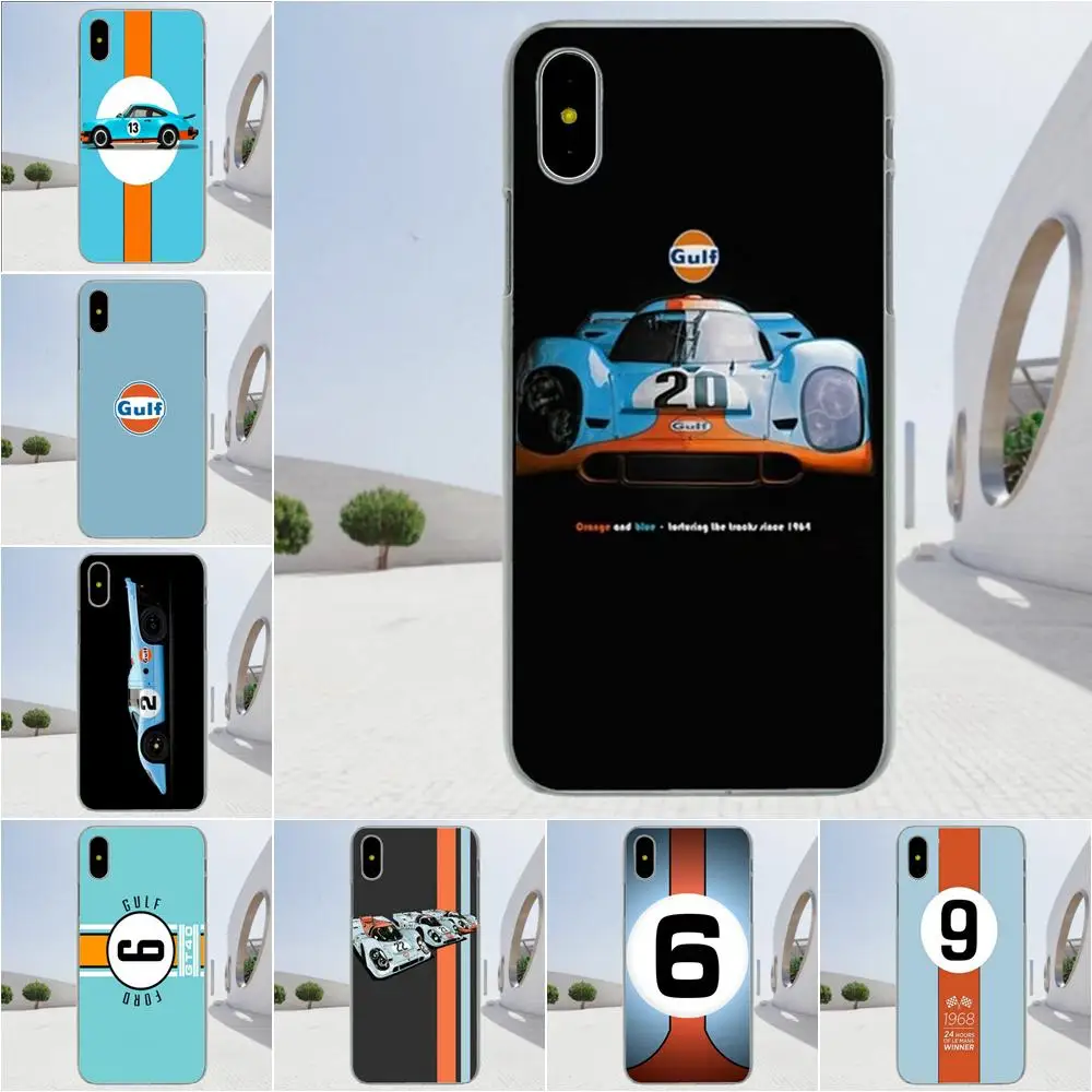 

Soft Phone Cases Vintage Ford Gulf Racing Car For Galaxy A3 A5 A7 On5 On7 2015 2016 2017 Grand Alpha G850 Core2 Prime S2 I9082