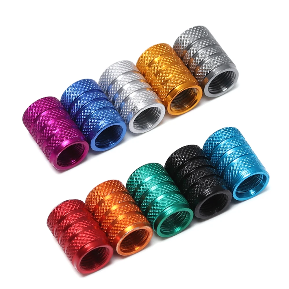 4PC Universal Dustproof Aluminium Alloy Bicycle Cap Wheel Tire Covered Car Truck Tube Tyre Bike Accessories 10 Colors|Valve| | - AliExpress