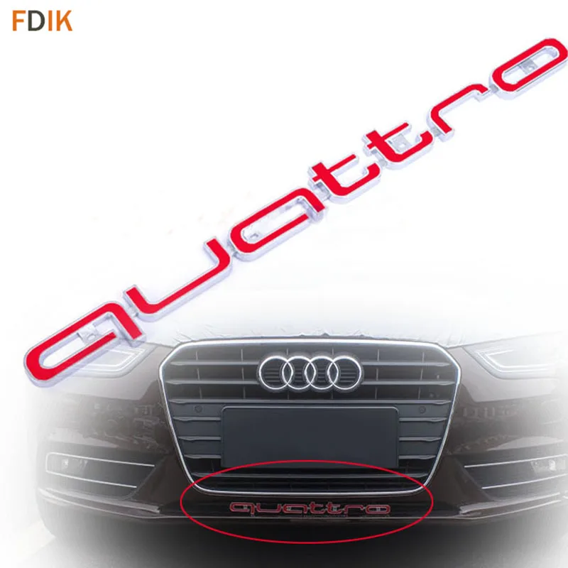 Audi RS3 Adesivo in Metallo per Sintonia Decorazione Decalcomania Logo Auto per Audi LDXCT 1 Pz Emblema Distintivo Griglia Auto