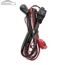 Kit de arnés de cables de coche de 2m con 40a 12V interruptor de encendido/apagado fusible de hoja de relé para 72W-300W 2 LED barra de luz lámpara antiniebla