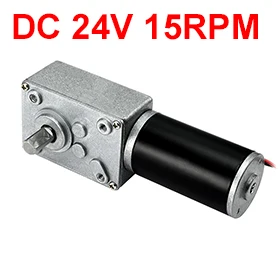 

Uxcell(R) Hot Sale 1Pcs Worm Motor,DC 24V 15RPM High Torque Electric Power Speed Reduce Turbine Gear Motor