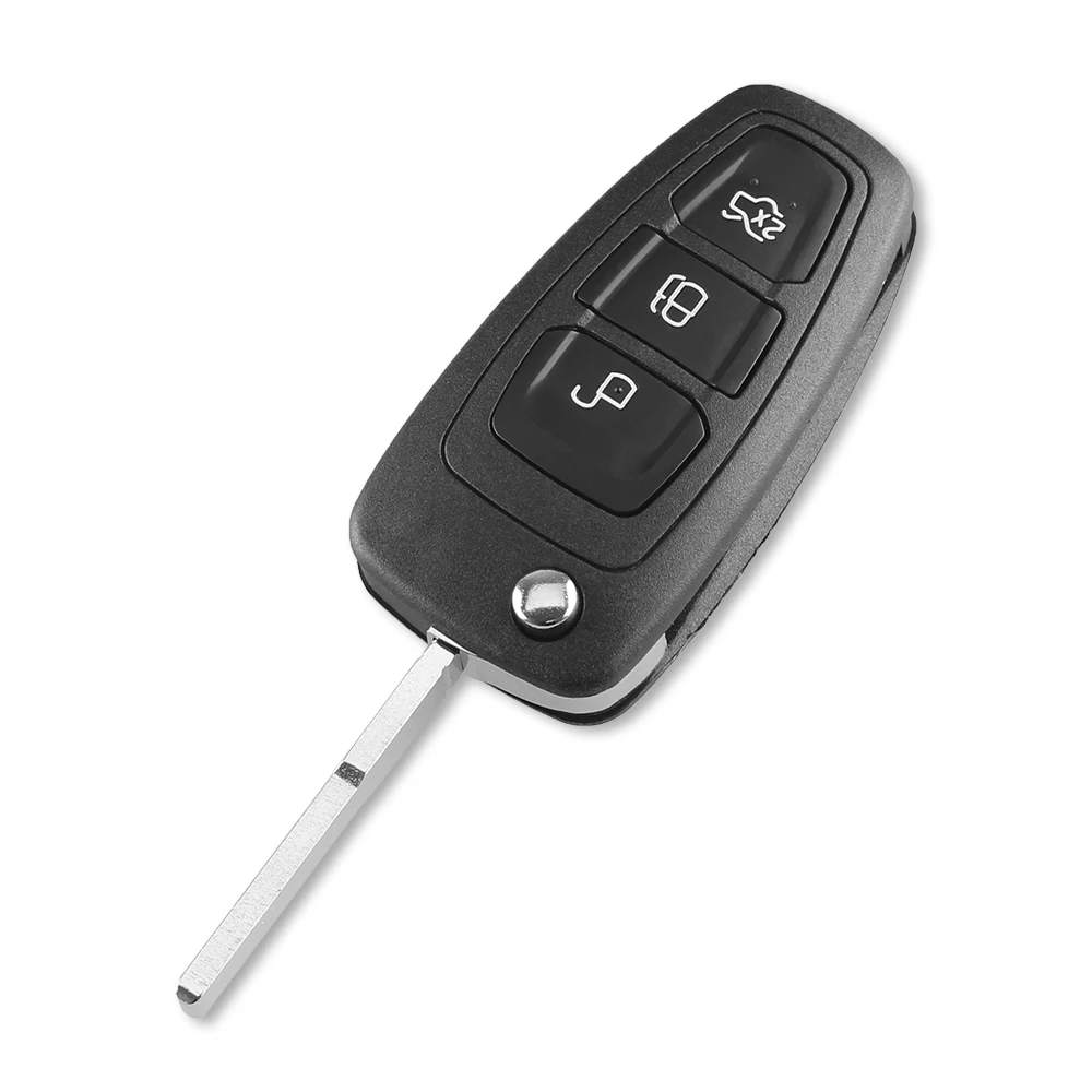 KEYYOU 3 кнопки Замена Флип складной пульт дистанционного управления ключ для Ford Focus Fiesta 2013 Fob чехол с HU101 лезвие