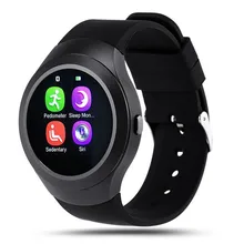 Smart watch l6 wasserdichte bluetooth tragbare gerät smartwatch uhr mit SIM Slot 1,22 Zoll Für iOS Android Teig Als DZ09 U8