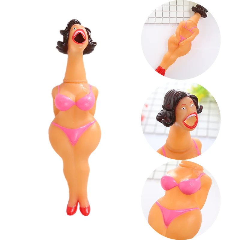 

Funny Stress Relief Vent Prank Screaming Women Squeak Trick Toys Anti-stress