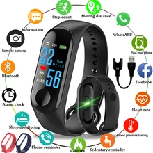 Умный Браслет для здоровья M3, умный Браслет, измеритель артериального давления, пульсометр, фитнес-трекер, браслет для женщин и мужчин, pk Mi Band 3