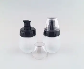 

10pcs/lot 30ml High Quality Glass Lotion Bottle Clear 1OZ Frosted Women Cosmetic Pot Small Container Refillable