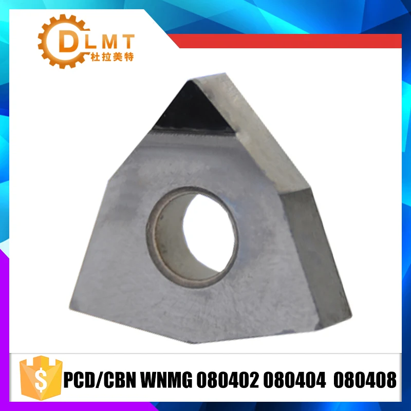 (CBN)WNMG080408 CBN INSERTS CNC for Aluminum Polycrystalline diamond tools 2pcs