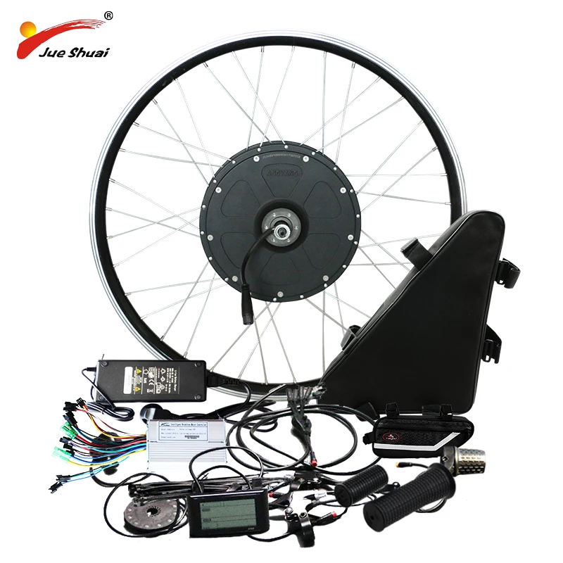 

1000W Powerful Electric Bike Conversion Kit with Lithium Battery 20" 26" 700C Motor Bicycle Wheel E Bike Conversion Kit qicycle