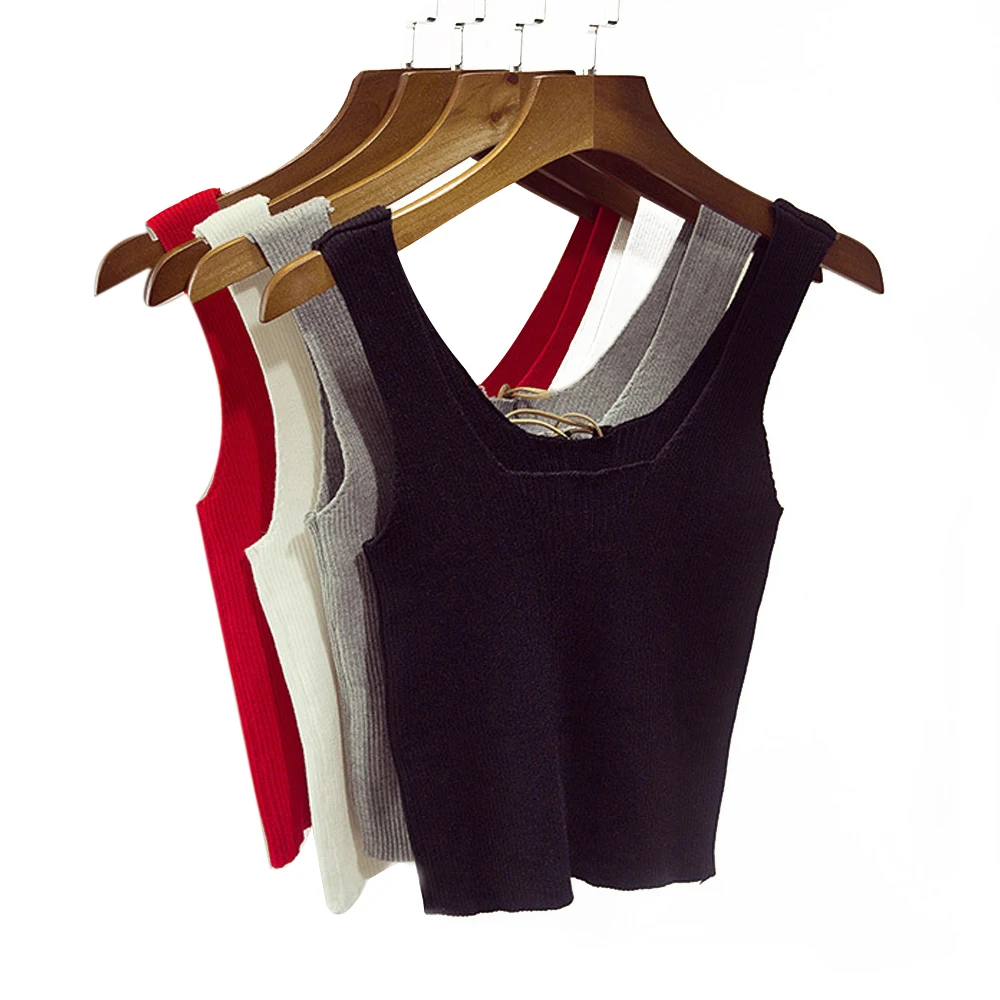 

Casual Woman'S Vest Sleeveless Girl Seaside Cotton Soft Knitwear Pullover