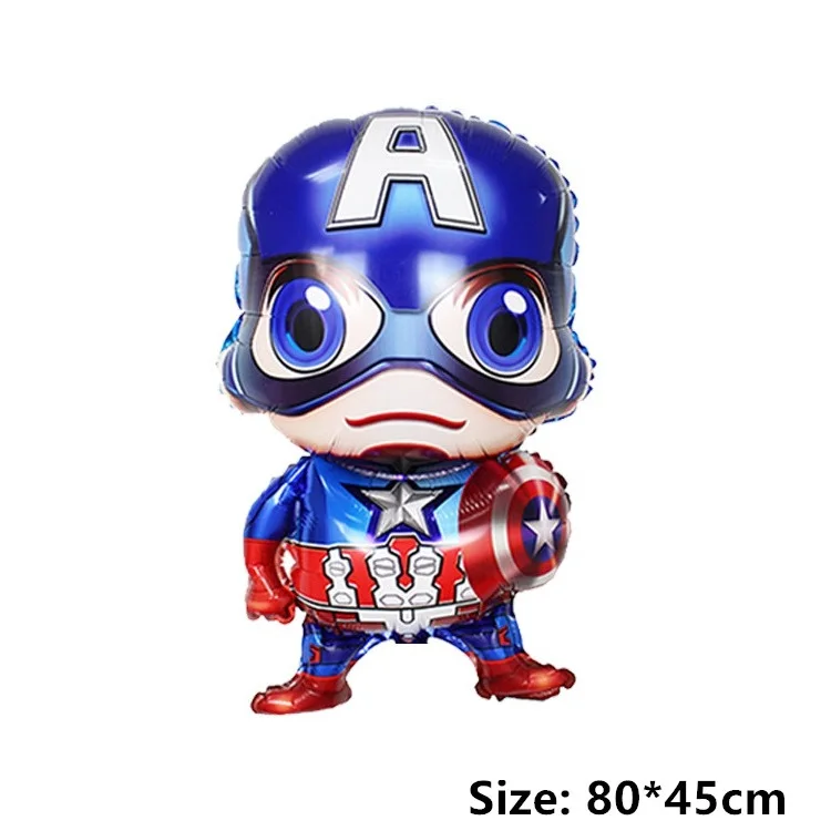 batman spiderman iron man hulk balloon party supplies superhero balloons superman baby super big hero happy birthday ballons toy - Цвет: 1pc