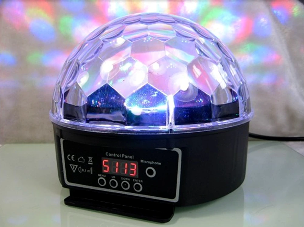 Мини DMX512 LED вечерние светильник s портативный хрустальный волшебный шар для дома