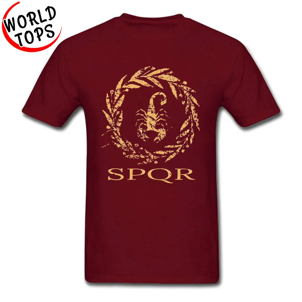 Praetorian Guard 1233 100% Cotton T Shirt for Students Short Sleeve Tees Wholesale Summer/Autumn Crew Neck Tshirts Hip hop Praetorian Guard 1233 maroon