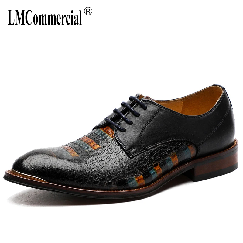 

spring summer High Quality Genuine Leather Shoes Men,Lace-Up Business Men Shoes,Men Dress Shoes British retro men shoes cowhide