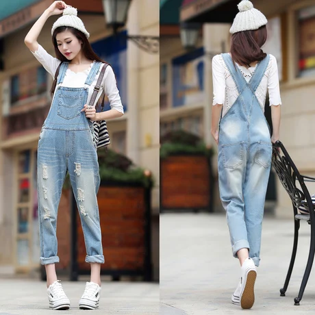 distressed dungarees womens