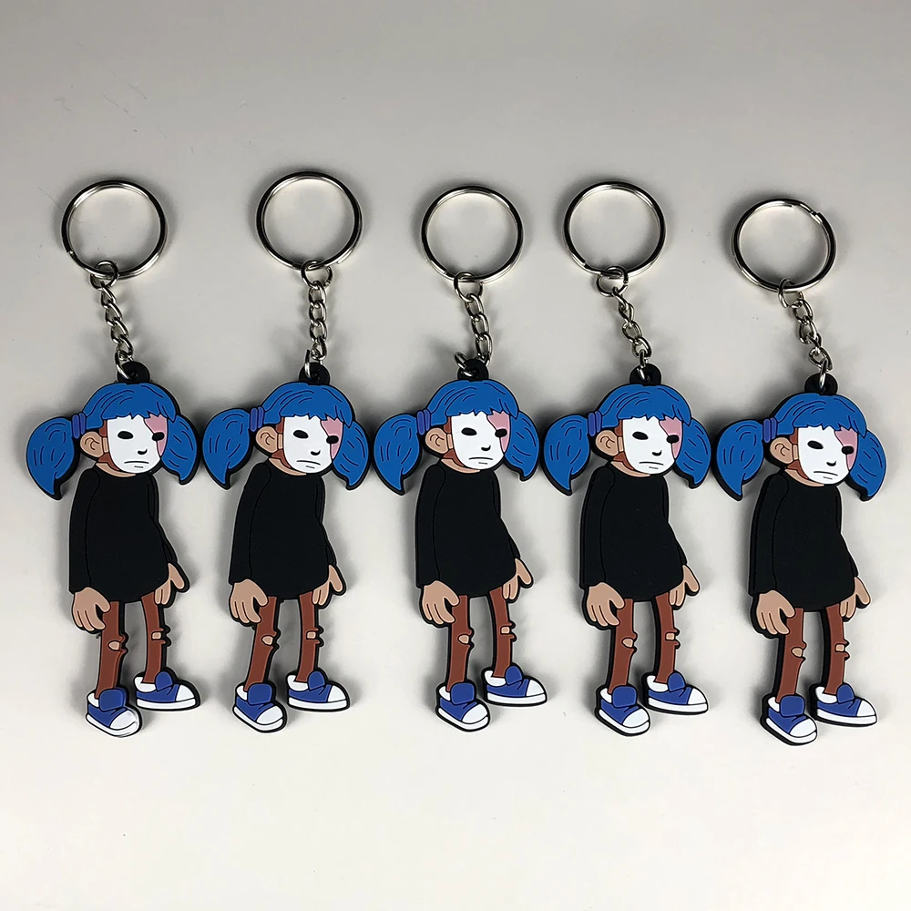 Sally Face Keychain Cosplay Sally Face Costumes Key Chain Pendant Keyring Fan Collection Props1