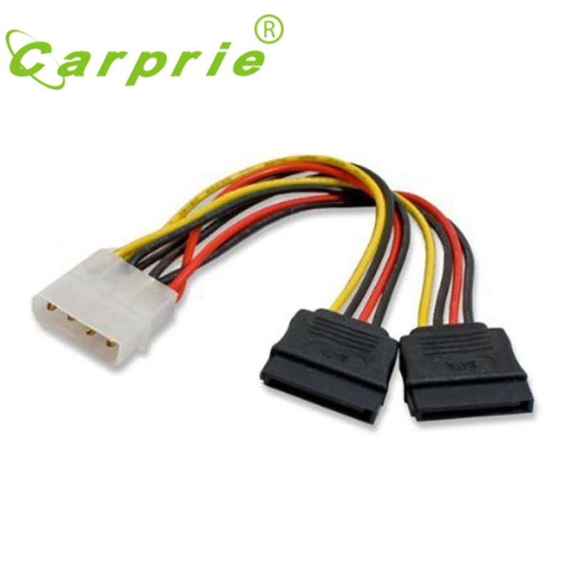 Кабель разветвитель Molex для SATA Power Y 2 канала 4 контакта до 2x15 контактов 2017 новинка